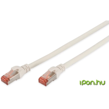 Digitus S/FTP CAT6 Patch kábel 1m Fehér kábel és adapter