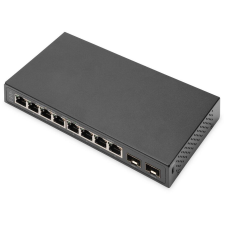Digitus Switch 8-Port Gigabit + 2xSFP unmanaged schwarz (DN-80067) hub és switch