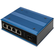 Digitus Switch Ind. 4-Port  10/100                    blau (DN-651130) hub és switch
