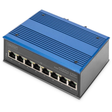 Digitus Switch Ind. 8-Port  10/100          Unmanaged blau (DN-650106) hub és switch