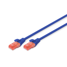 Digitus U/UTP CAT6 Patch kábel 5m Kék kábel és adapter