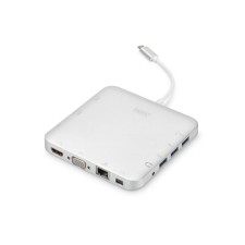 Digitus univerzális dokkoló állomás USB Type-C 4K alumínium (DA-70863) (DA-70863) laptop kellék