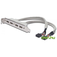 Digitus USB2.0 kivezetés PC hátlapra 4 portos kábel és adapter