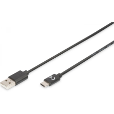 Digitus USB 2.0 Type C Átalakító Fekete 1m AK-300154-010-S kábel és adapter