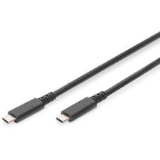 Digitus USB 4.0 Typ-C Anschlusskabel 0,8m, 8K (AK-300343-008-S) kábel és adapter