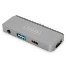 Digitus USB-C 4 portos univerzális mobil dokkoló (DA-70893) (DA-70893) laptop kellék