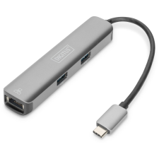 Digitus USB-C > HDMI/3xUSB/RJ45 (DA-70892) - USB Elosztó hub és switch