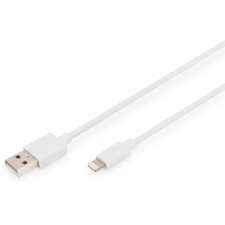 Digitus USB > Lightning (ST-ST) 1m Digitus White (DB-600106-010-W) kábel és adapter