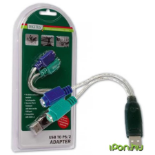 Digitus USB PS/2 Átalakító Szürke 10cm DA-70118 kábel és adapter