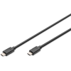 Digitus USB Type-C Gen2 Anschlusskabel, Type-C to C, 1m, sw (AK-300139-010-S)