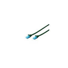 Digitus UTP CAT5e patch kábel 0,5 m (zöld) kábel és adapter