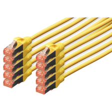 Digitus UTP Összekötő Sárga 25cm DK-1644-0025-Y-10 kábel és adapter