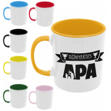 Díjnyertes Apuka - Apa&Fia - Színes Bögre bögrék, csészék