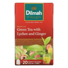 Dilmah Zöld tea DILMAH Lychee & Ginger 20 filter/doboz tea