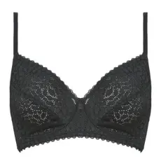 DIM Merevítő nélküliek DAILY DENTELLE SANS ARMATURE Fekete 100B