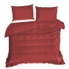  Dina egyszínű pamut-szatén ágyneműhuzat Piros 220x200 cm - 70x80 cm 2db
