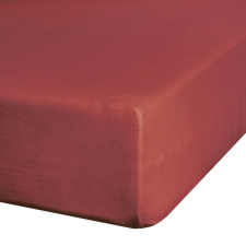  Dina pamut-szatén gumis lepedő Piros 140x200 cm + 30 cm lakástextília