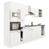Dinewell Yorki 300 konyhablokk fehér korpusz,selyemfényű fehér fronttal