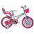Dino Bikes Barbie rózsaszín-fehér kerékpár 16-os méretben