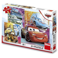 Dino Cars: barátok 3 × 55 db puzzle, kirakós