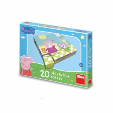 Dino fa kirakó kockák 20 db-os Peppa malac boldog napja készségfejlesztő