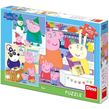 Dino Peppa Pig: Boldog délután 3x55 puzzle, kirakós