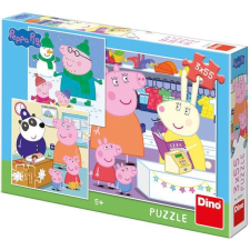Dino Peppa Pig: Boldog délután 3x55 (8590878335301) puzzle, kirakós