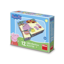 Dino Peppa Pig mesekocka 12 db-os (DN641402) puzzle, kirakós