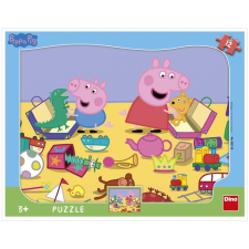 Dino Puzzle 12 db - Peppa  Ajánlott 3-6 éves korig unisex (51484) puzzle, kirakós