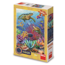 Dino Víz alatti világ neon, 100 XL darab puzzle, kirakós