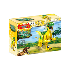 Dino World dinoszaurusz építőjáték - Sárga velociraptor barkácsolás, építés