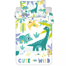 Dinoszaurusz Cute & Wild gyerek ágyneműhuzat 100×135cm, 40×60 cm lakástextília