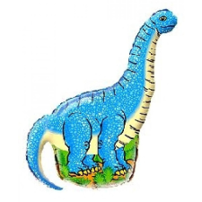 Dinoszaurusz Dinosaur Blue, Dinoszaurusz fólia lufi 36 cm party kellék