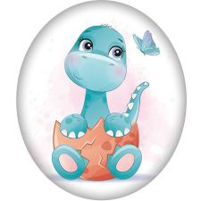  Dinoszaurusz Egg formapárna, díszpárna 37x34 cm Velúr lakástextília