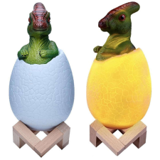  Dinoszaurusz éjszakai lámpa triceratops egg rgb led izzó tojás gyerekeknek katonásdi
