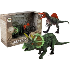 Dinoszaurusz figurakészlet: Spinosaurus és Triceratops játékfigura
