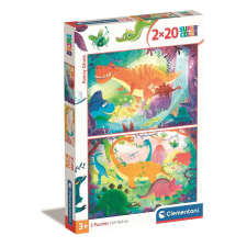  Dinoszaurusz Funny 2x20 db-os puzzle Clementoni puzzle, kirakós