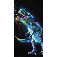 Dinoszaurusz Neon fürdőlepedő, strand törölköző 70*140cm lakástextília