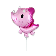 Dinoszaurusz Triceratops Pink fólia lufi 36 cm (WP) party kellék