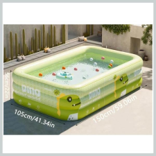 Dinoszauruszos felfújható gyermekmedence – 150 × 105 × 55 cm 77948050 medence