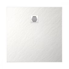 Diplon BST8302, Kő textúrájú 90x90 cm zuhanytálca, fehér színben lefolyóval 2,6 cm magas kád, zuhanykabin