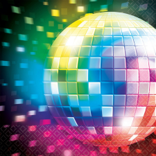 Disco Fever szalvéta 16 db-os 33x33 cm papírárú, csomagoló és tárolóeszköz