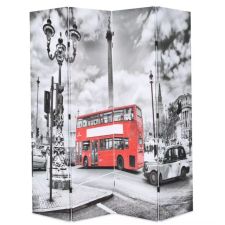 Discontmania VID fekete/fehér paraván 160 x 180 cm londoni busz bútor
