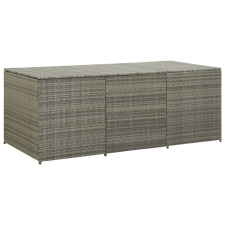 Discontmania VID szürke polyrattan kerti tárolóláda 180 x 90 x 75 cm kerti tárolás