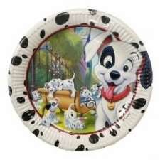 Disney 101 Dalmatians, Kiskutya Papírtányér 8 db-os 23 cm party kellék