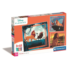 Disney Az oroszlánkirály Circle of Life 3x48 db-os puzzle Clementoni puzzle, kirakós