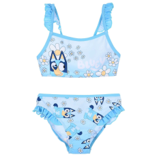 Disney Bluey Bikini virágos aqua kék fodros 3 év (98 cm)