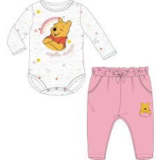 Disney body és nadrág szett Micimackó rózsaszín szíves 1-3 hó (62 cm)