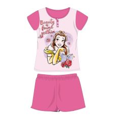 Disney Disney Hercegnők nyári rövid ujjú gyerek pizsama - pamut jersey pizsama - sötétrózsaszín - 110