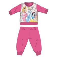 Disney Disney Hercegnők téli pamut baba pizsama - interlock pizsama - pink - 86 gyerek hálóing, pizsama